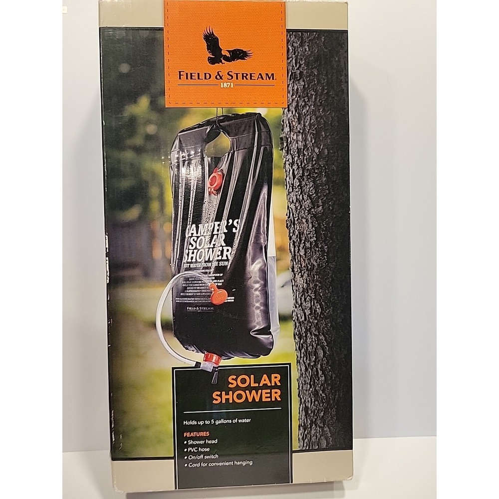 Field & Stream Outdoor Solar Shower 5 Gallons Camping Equipment Travel